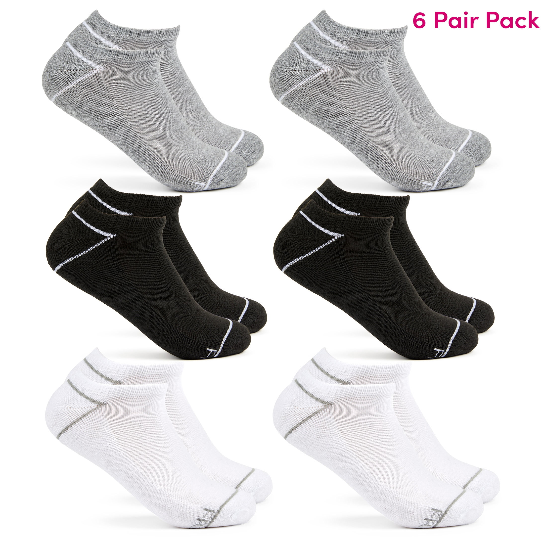 Fruit of the Loom All Day Comfort Women's Socks, Sizes 4-12, 6-Pack