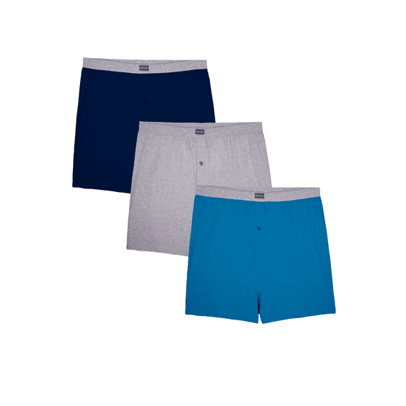 Fruit of the Loom Assorted Knit Boxers ( 3 Pack) (Men)