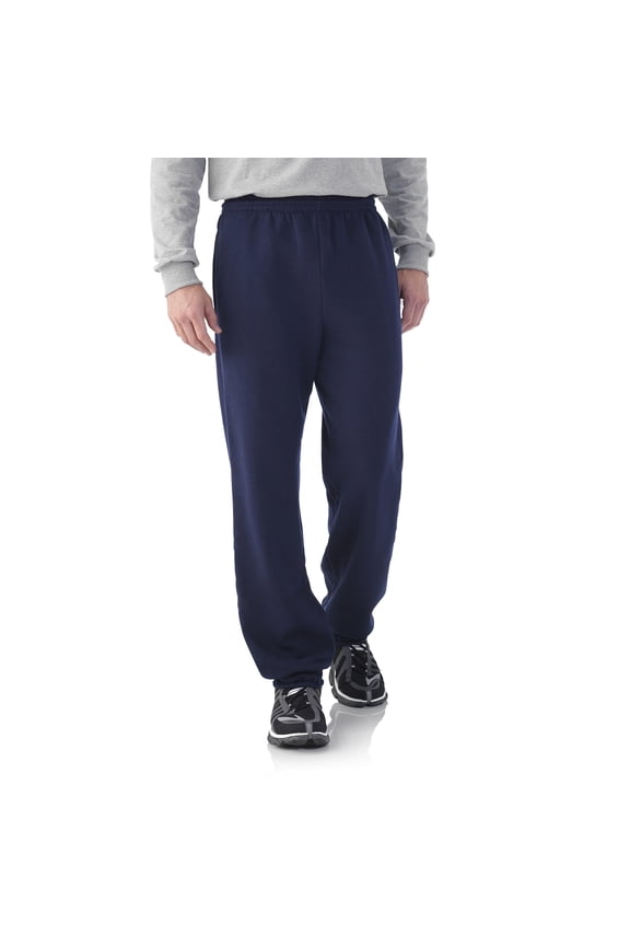 Best Collection8482 Men's Fleece Elastic Bottom Pant Small JNAVY