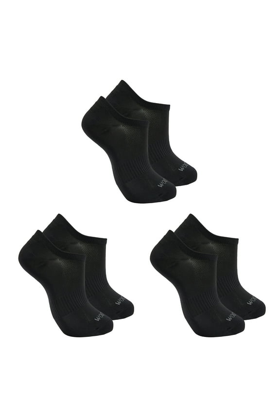 Beyond Soft Sneaker Liner Socks for Women, Black, Sizes 4-10 (3-Pack)