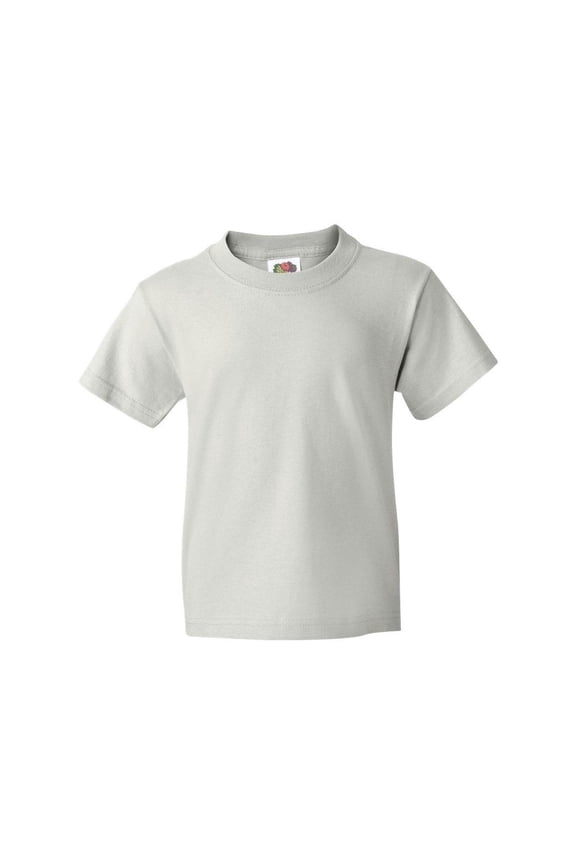 Big Boy's Ribbed Collar Half-Sleeve T-Shirt, Style 3930B