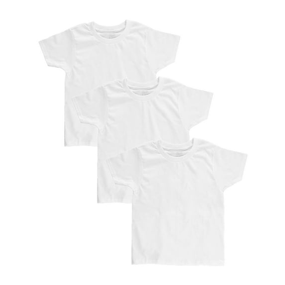 "Fruit of the Loom Big Boys' 3-Pack T-Shirts (Sizes 8 - 20) - white, 14 - 16 (Big Boys)"