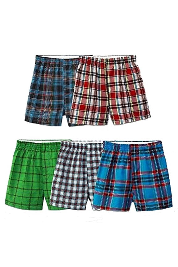 Big Boys' 5 Pack Covered Waistband Boxer