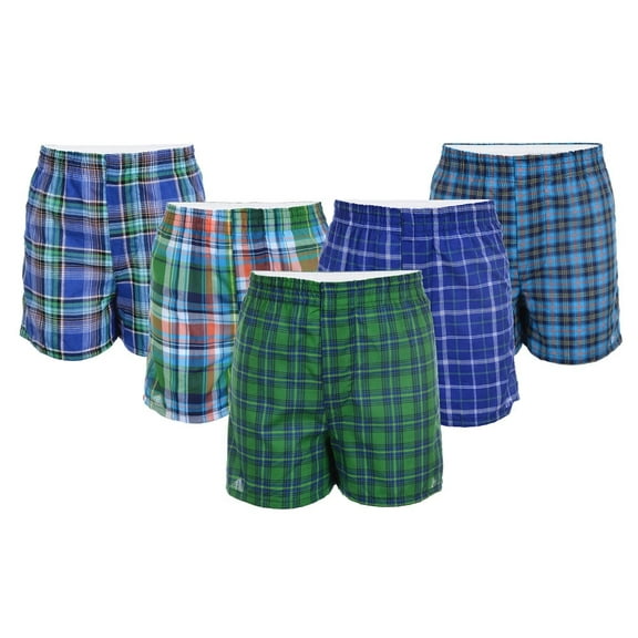 Fruit of the Loom Big Boys' 5 Pack Covered Waistband Boxer