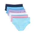 thumbnail image 1 of Fruit of the Loom Big Girls 4-Way Stretch Underwear Brief, Assorted Rotation (6 Pack), 1 of 2
