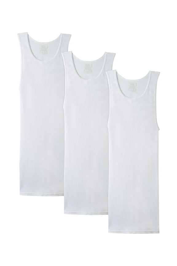 Big Men's A-Shirt Tank Undershirts, 3-Pack