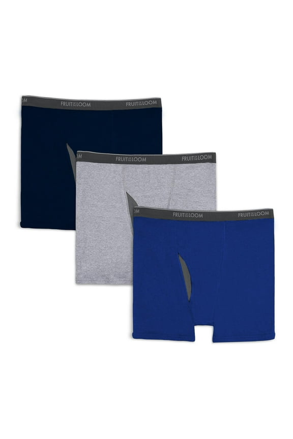 Big Men's CoolZone Fly Boxer Briefs, 3-Pack