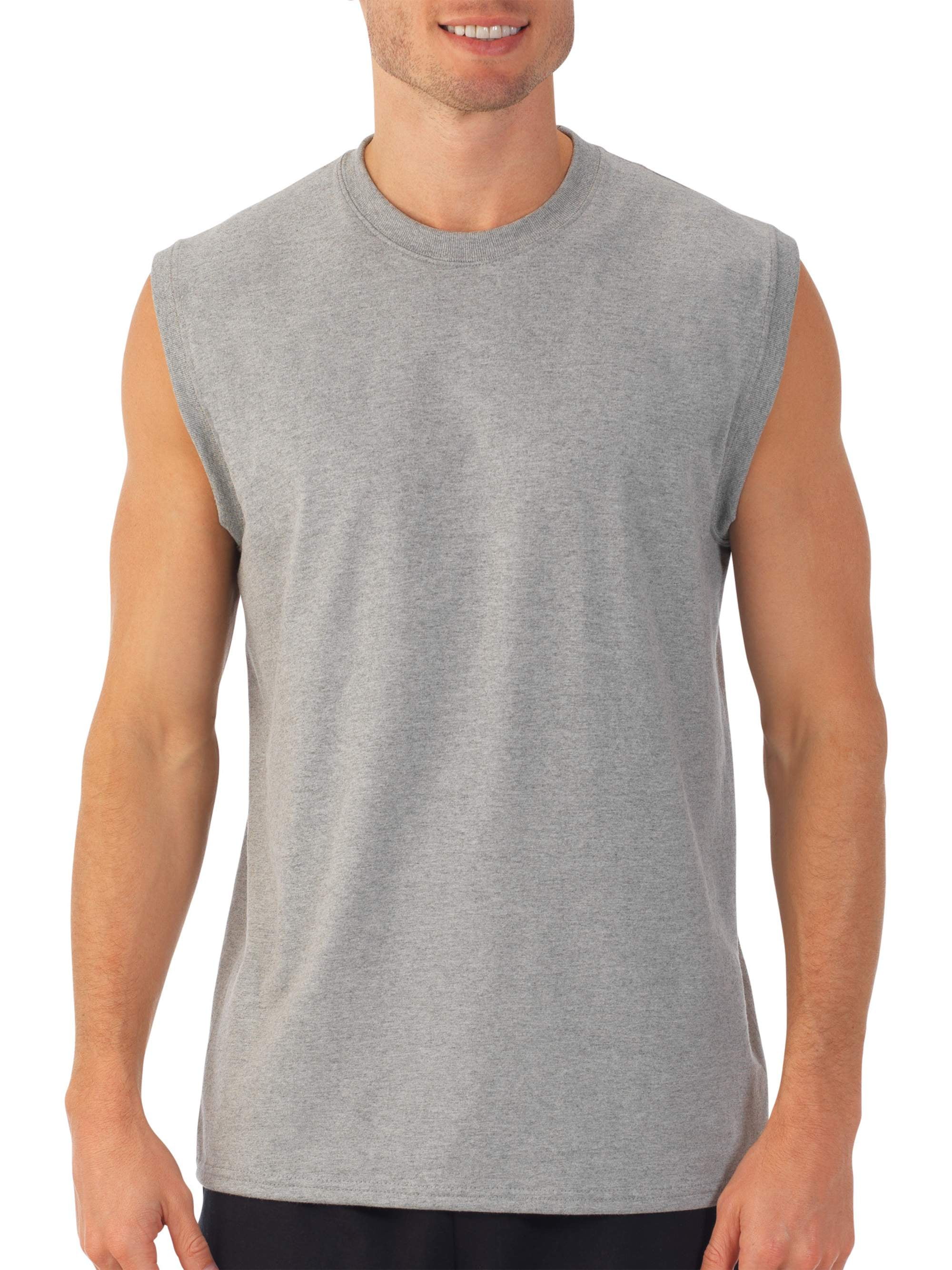 Fruit of the Loom Big Men's Dual Defense UPF Muscle Shirt, Available up to Sizes 4X