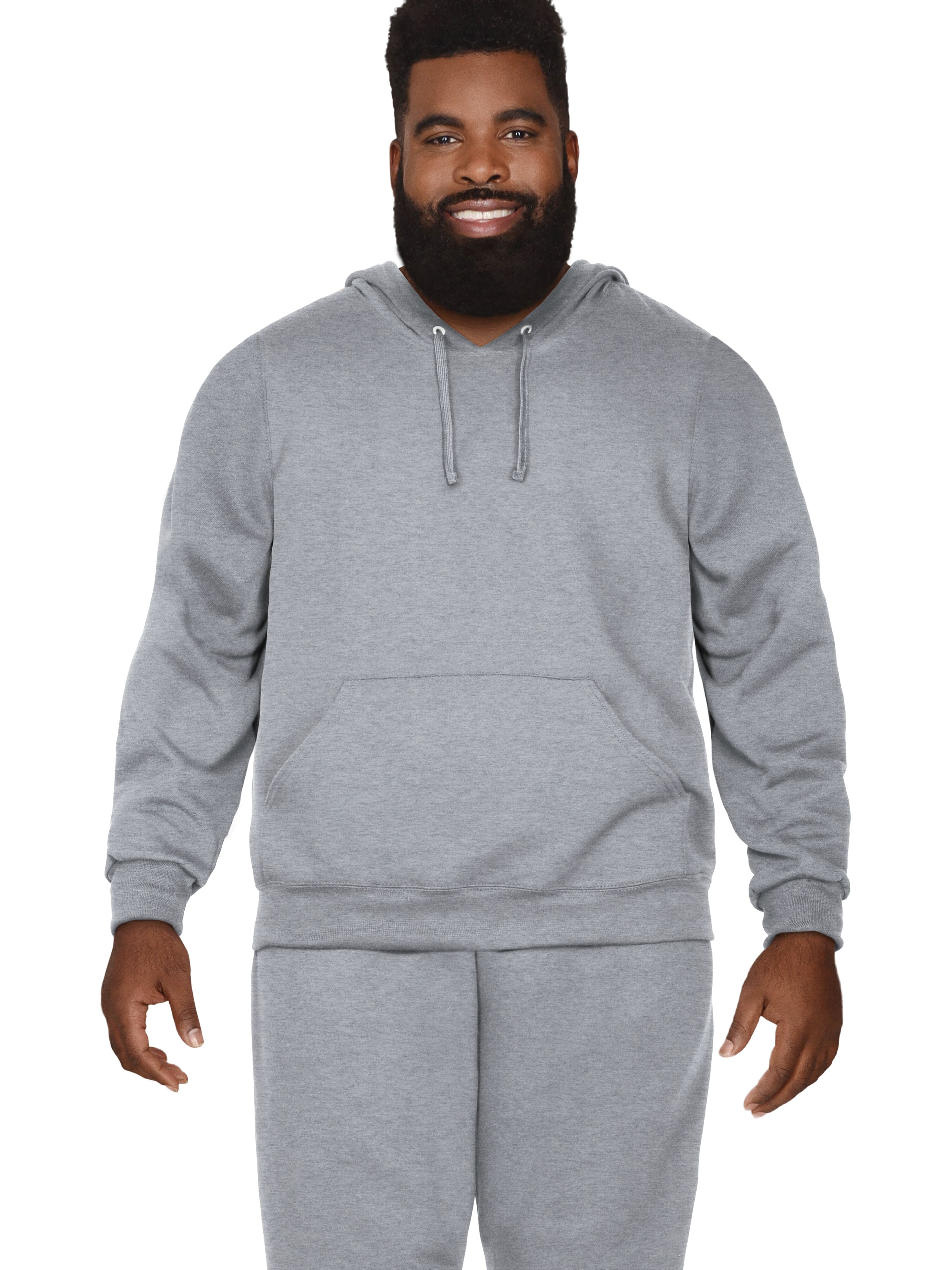 Fruit of the Loom Big Men's Eversoft Fleece Pullover Hoodie Sweatshirt, Sizes 2XB-4XB