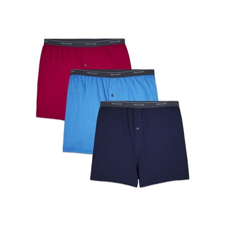 Fruit of the Loom Big Men's Knit Boxers, 3-Pack