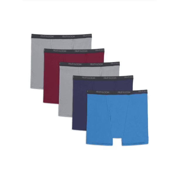 Fruit of the Loom Big Men's Micro-Stretch Boxer Briefs, 5 Pack, Sizes ...