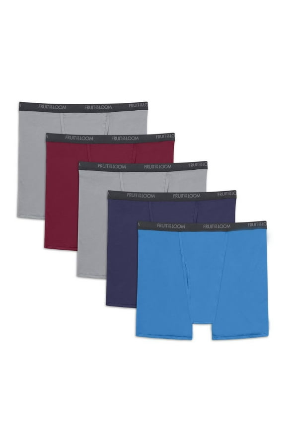 Big Men's Micro-Stretch Boxer Briefs, 5-Pack