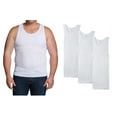 thumbnail image 1 of Fruit of the Loom Big Men's White A Shirts, 4XB 3 Pack, 1 of 4