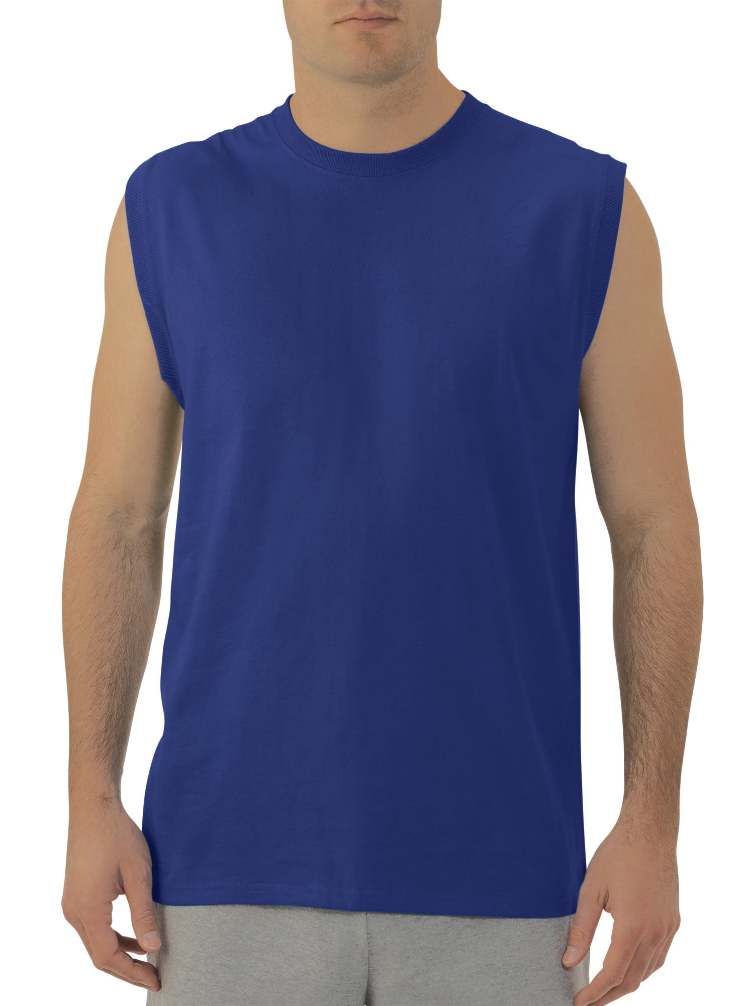 Fruit of the Loom Big mens dual defense upf muscle shirt, available up to sizes 4x