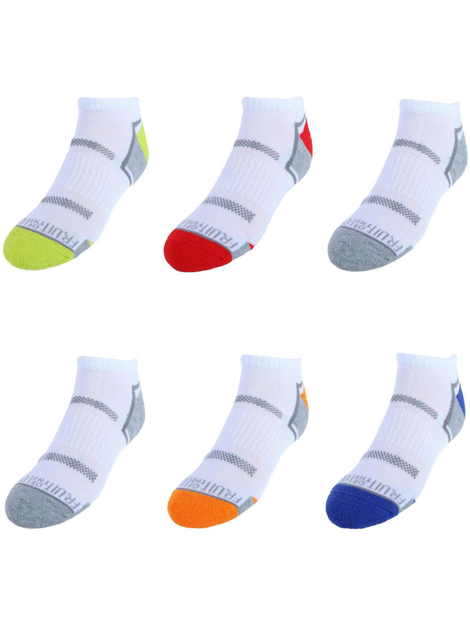 Fruit of the Loom Boy's Active Low Cut Tab Socks (6 Pair) - Walmart.com