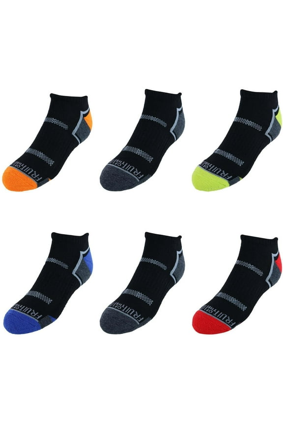 Boy's Active Low Cut Tab Socks (6 Pair)