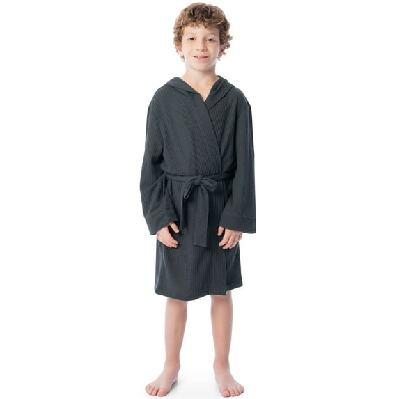 Fruit of the Loom Boy's and Girl's Classic Core Sleep Waffle Robe, Sizes 4/5 -14/16