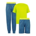 thumbnail image 1 of Fruit of the Loom Boy's Getaway Loose Fit Short Sleeve Top, Pajama Sleep pant & Short Set, 3-Piece, Sizes 4/5-14/16, 1 of 20
