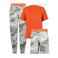 thumbnail image 1 of Fruit of the Loom Boy's Getaway Loose Fit Short Sleeve Top, Pajama Sleep Pant & Short Set, 3-Piece, Sizes 4/5-14/16, 1 of 20