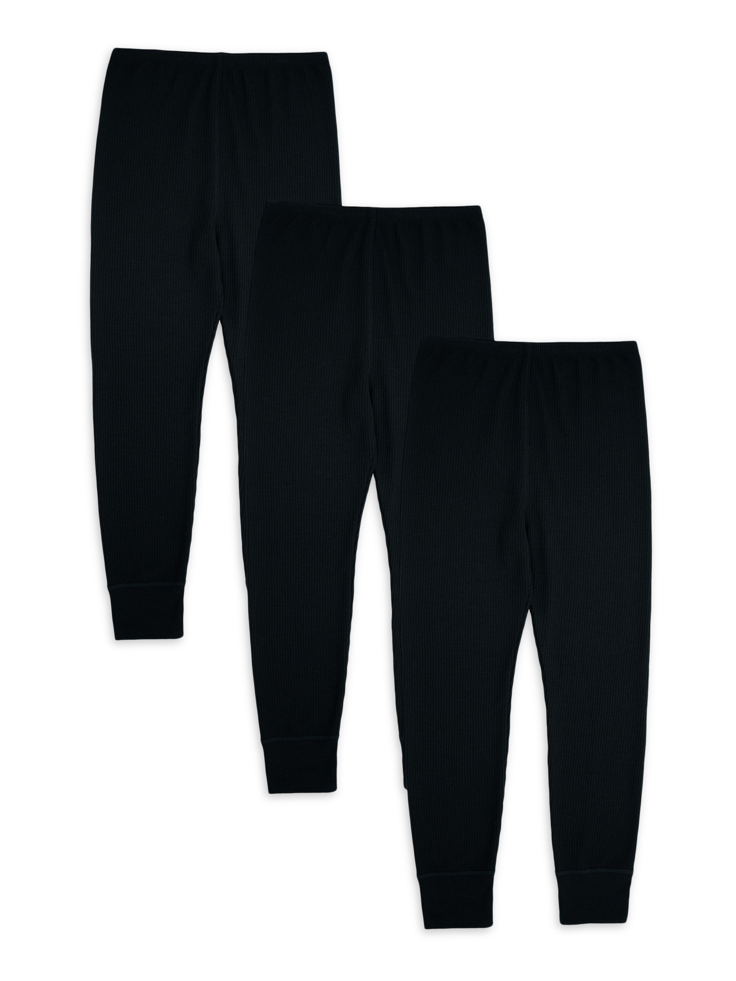 Fruit of the Loom Boy's & Girl's Waffle Thermal Bottoms, 3-Pack Set, Sizes 4-18 - image 1 of 5