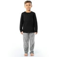thumbnail image 1 of Fruit of the Loom Boy's Long Sleeve Fleece Pajama Set, 2-Piece, Sizes 4-16, 1 of 8