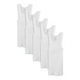 thumbnail image 1 of Fruit of the Loom Boy's Ribbed White Tank Top A Shirts (5 Pack), 1 of 4