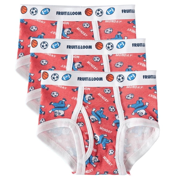Fruit of the Loom Boys 2T-5T 3-Pack Briefs
