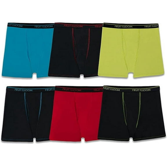 Fruit of the Loom Boys' 360 Stretch Boxer Briefs