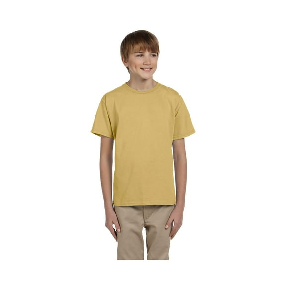 Fruit of the Loom Boys 4-12 Ribbed Collar Half-Sleeve T-Shirt