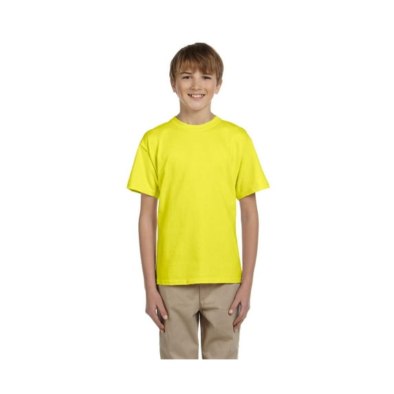 Fruit of the Loom Boys 4-12 Ribbed Collar Half-Sleeve T-Shirt