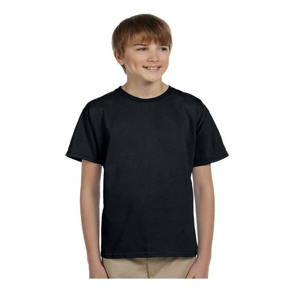 Fruit of the Loom Boys 4-12 Ribbed Collar Half-Sleeve T-Shirt