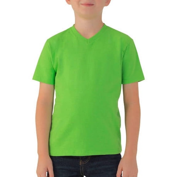 Fruit of the Loom Boys 4-18 Short Sleeve V-Neck T Shirt