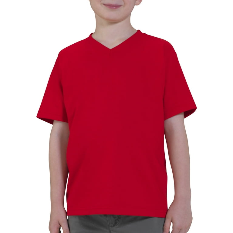 red v neck shirt walmart
