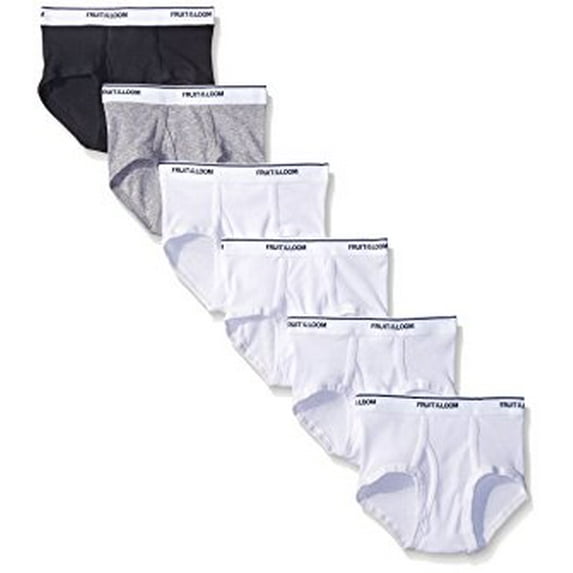 Fruit of the Loom Boys' Brief (Pack of 6), Assorted, Small