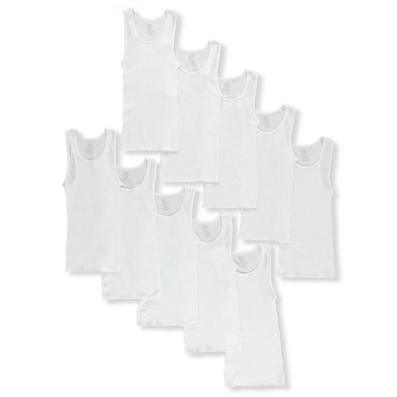 Fruit of the Loom Boys A-Shirts, 10-Pack Undershirts Sizes 6/8 - 18/20