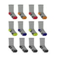 thumbnail image 1 of Fruit of the Loom Boys Active Crew Socks, 12 Pack, 1 of 5