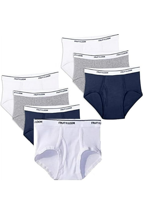 Boys' Big Cotton Brief (Multipack), Assorted, M