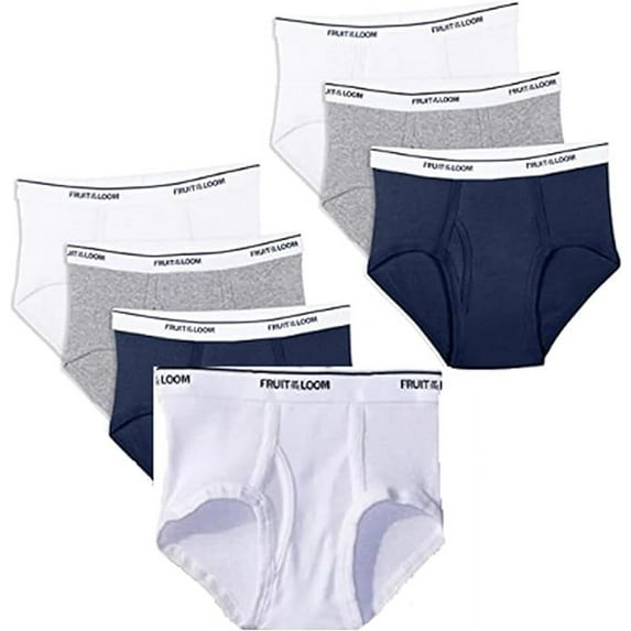 Fruit of the Loom Boys' Big Cotton Brief (Multipack), Assorted, M