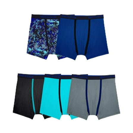 Fruit of the Loom Boys Boxer Briefs Solids and Prints (US, Alpha, Medium, Regular, Multicolor)