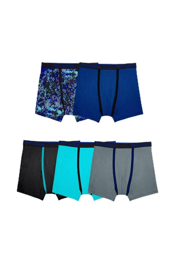 Boys Boxer Briefs Solids and Prints (US, Alpha, Medium, Regular, Multicolor)