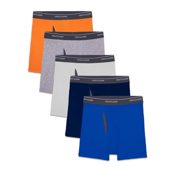 Fruit of the Loom Boys' CoolZone Boxer Briefs, 5 Pack, Sizes S-XL