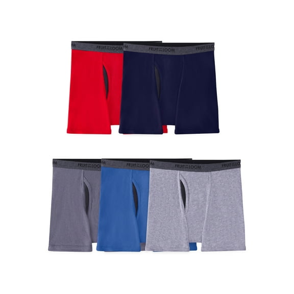 Fruit of the Loom Boys' CoolZone Boxer Briefs, 5-Pack, Sizes S-XL