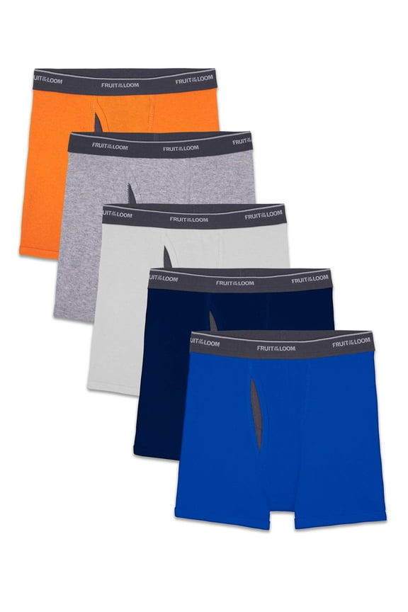 Boys' CoolZone Boxer Briefs, 5 Pack, Sizes S-XL