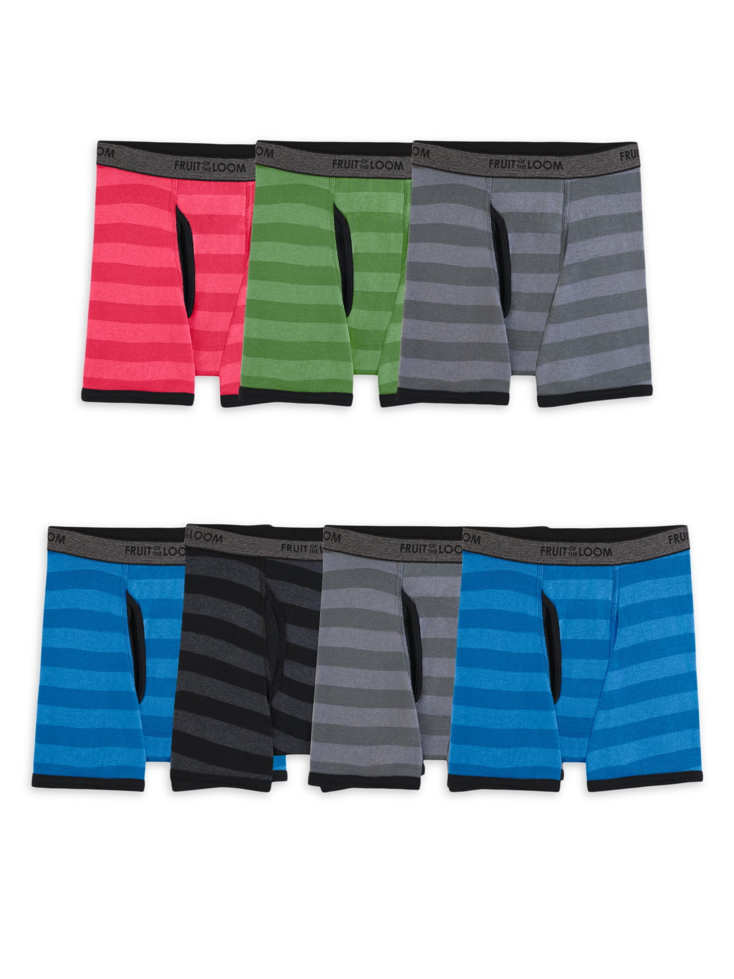 Fruit of the Loom Boys' CoolZone Boxer Briefs, 7 Pack, Sizes SXL