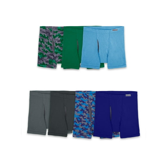Fruit of the Loom Boys' CoolZone Boxer Briefs, 7 Pack, Sizes S-XL