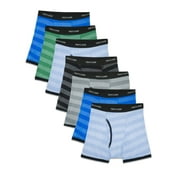 Fruit of the Loom Boys' Cotton Boxer Briefs, 7 Pack, Sizes S-XL