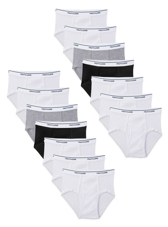 Fruit of the Loom Boys' Cotton Briefs, 14 Pack