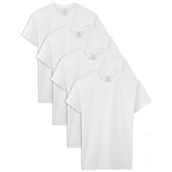 Fruit of the Loom Boys' Cotton White T Shirt (Small, Boys - 4 Pack - White)