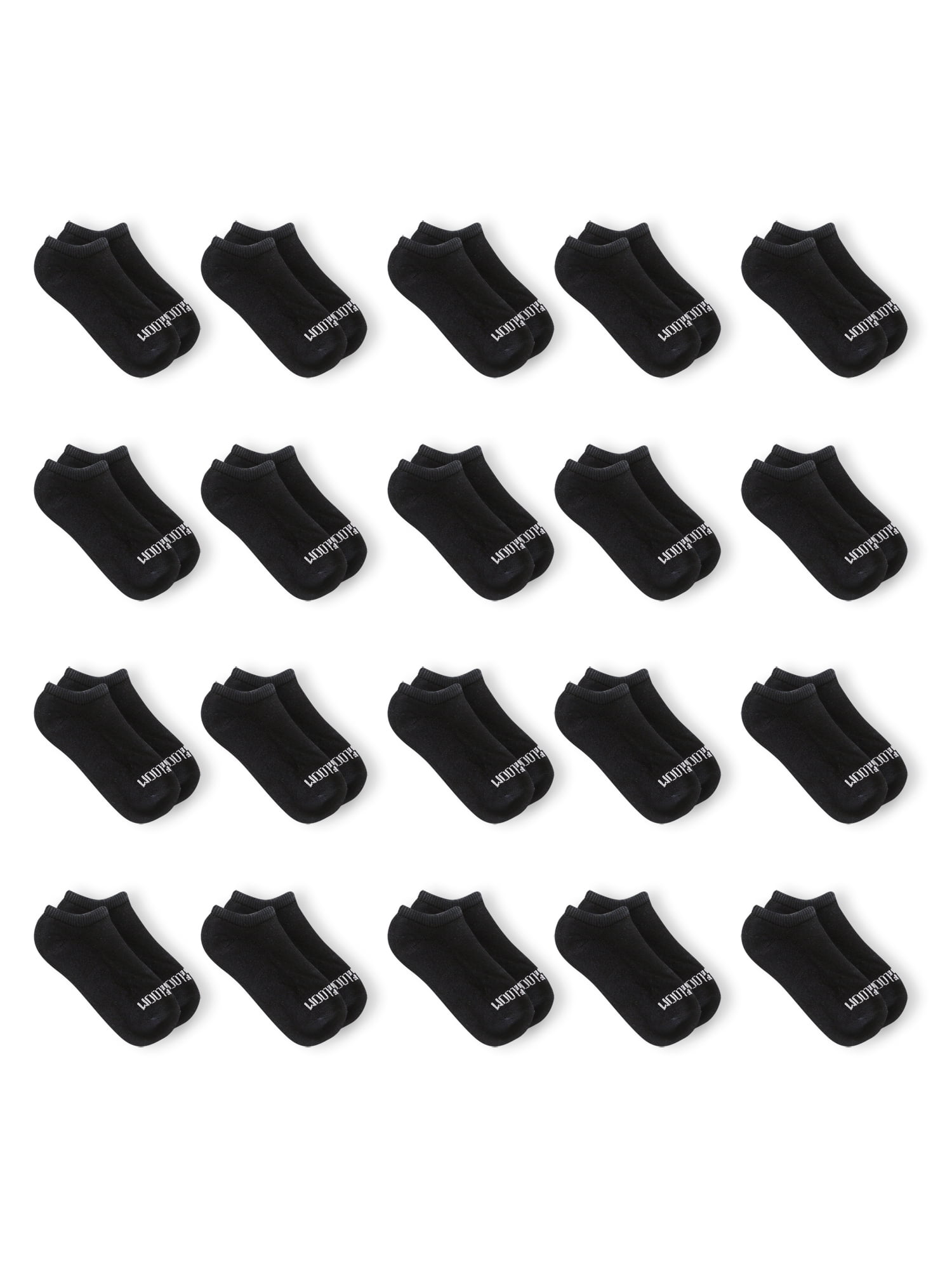 Fruit of the Loom, Boys Cushion Comfort No Show Socks, 20 Pack ...