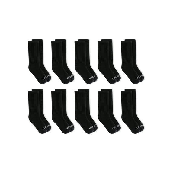 Fruit of the Loom Boys Durable Crew Socks, 10 Pack